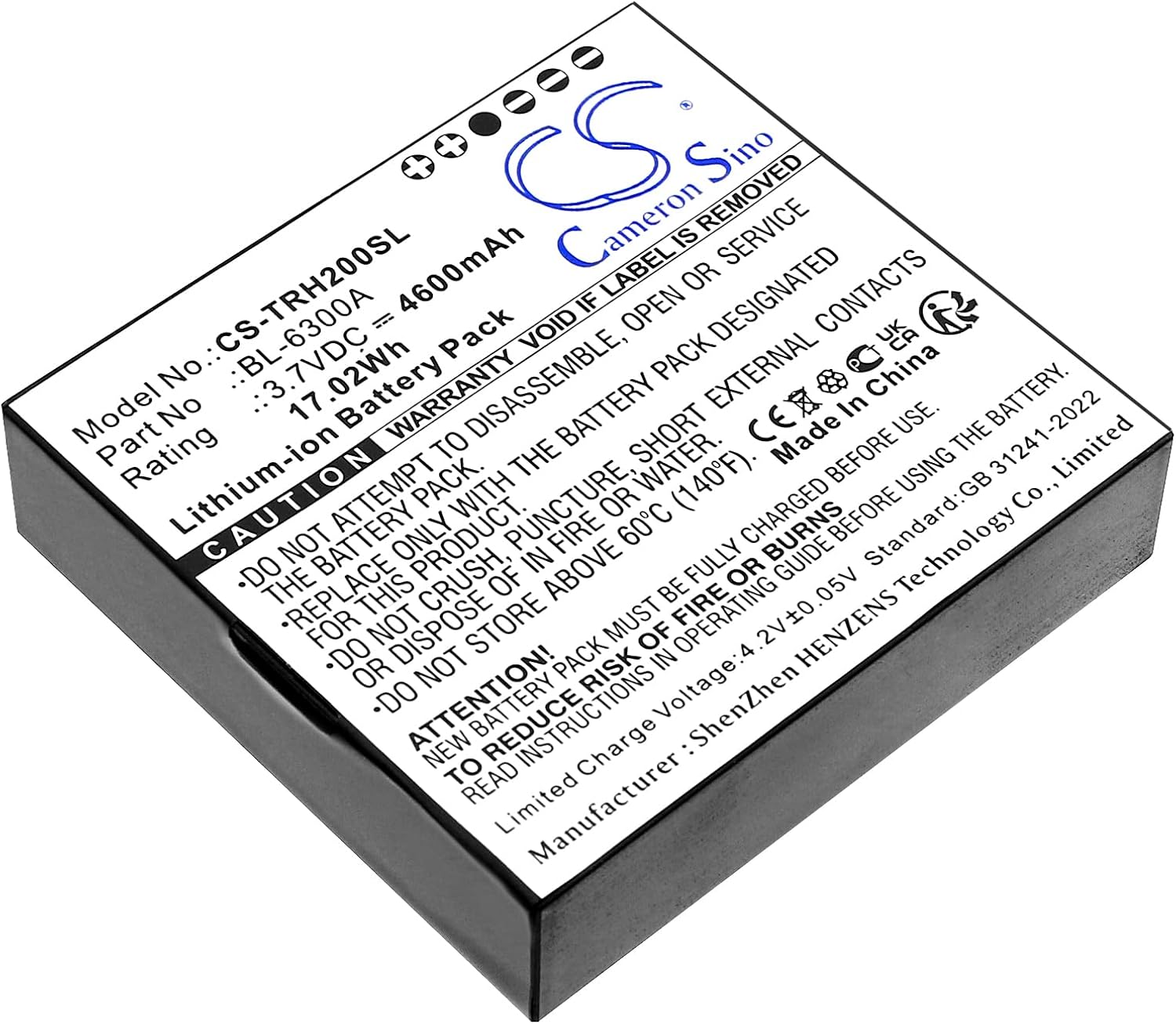 Cameron Sino CS 4600mAhReplacement New Battery for Hi-Target ihand 20,ihand 20 Data Controller GPS
