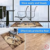 Vista 29 de Teal Hardwood Floor Desk Chair Mat, Painted Wood Board Horizontal Lines Birthdays Easter Holiday Print Backdrop Image, Protects Hardwood Floor Under