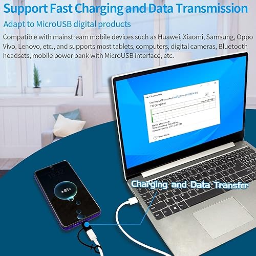 Miniatura 5 de [Paquete de 2] Convertidor de carga USB C hembra a iOS 15 macho y convertidor de carga USB C hembra a iOS 15 macho