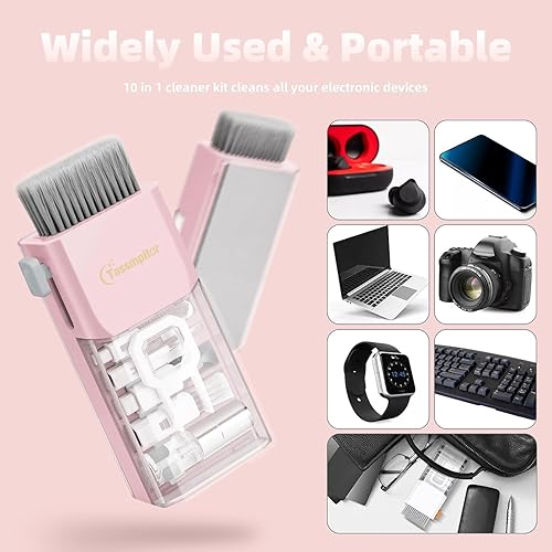 Miniatura 8 de Kit de Limpieza de Teclado Tassmpitor, Kit de Limpieza Todo en 1 para Laptop para MacBook iPhone iPad Lente de Cámara Airpods Computadora, Limpiador