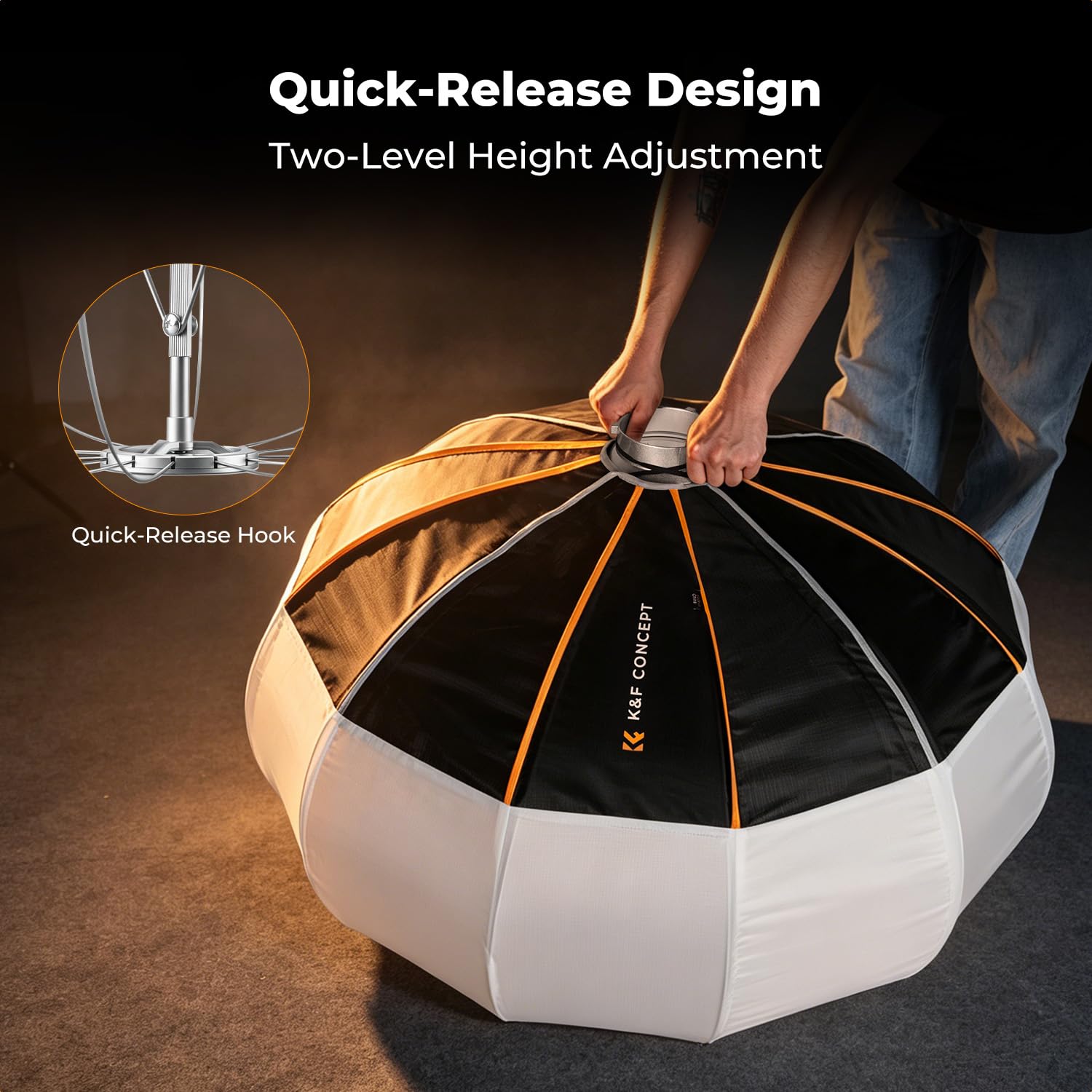 K&F CONCEPT Miękkie pudełko kulkowe, 90 cm