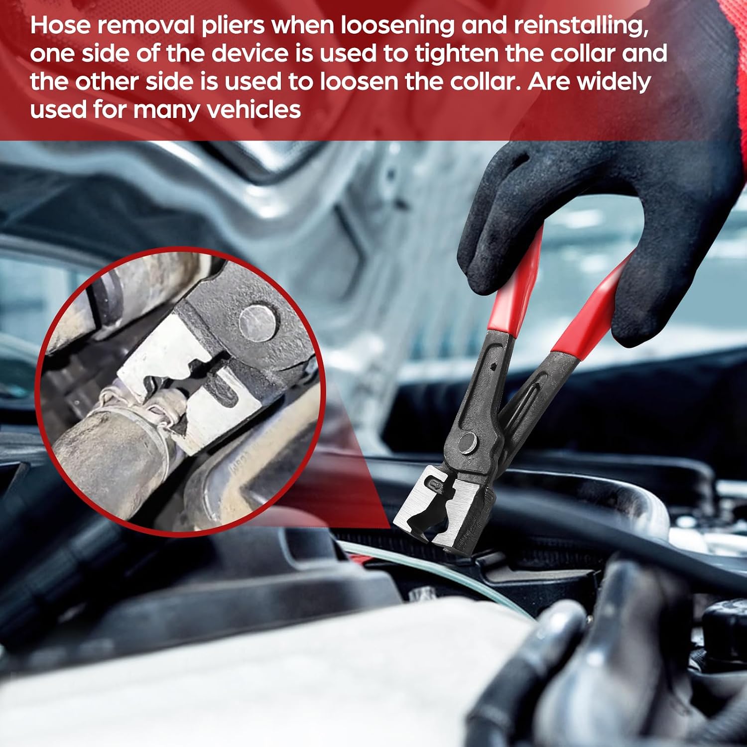 Electrical Disconnect Pliers,7 pcs Automotive Electrical Terminal Connector Separator Removal Tool,Straight & 60° Electrical Disconnect Pliers with Electricals Connector Removal Tool