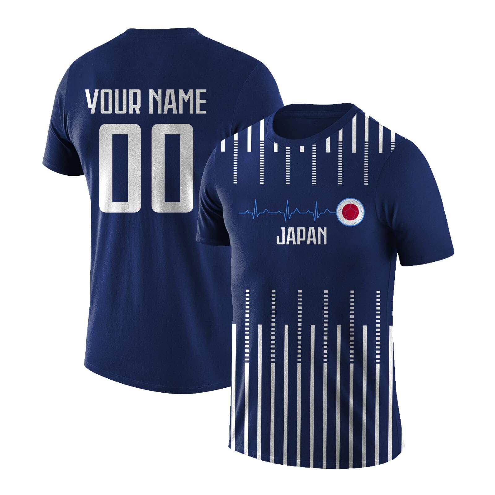 World Cup 2026 Japan Football Jersey Personalised Name Number Fan Top โ image 1