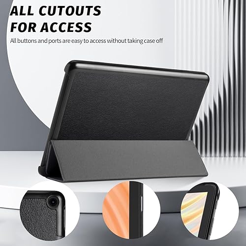 Miniatura 6 de Famavala Carcasa para tablet Tienda Fire HD 10 de 10,1" (13 generación, versión 2023) (negro)