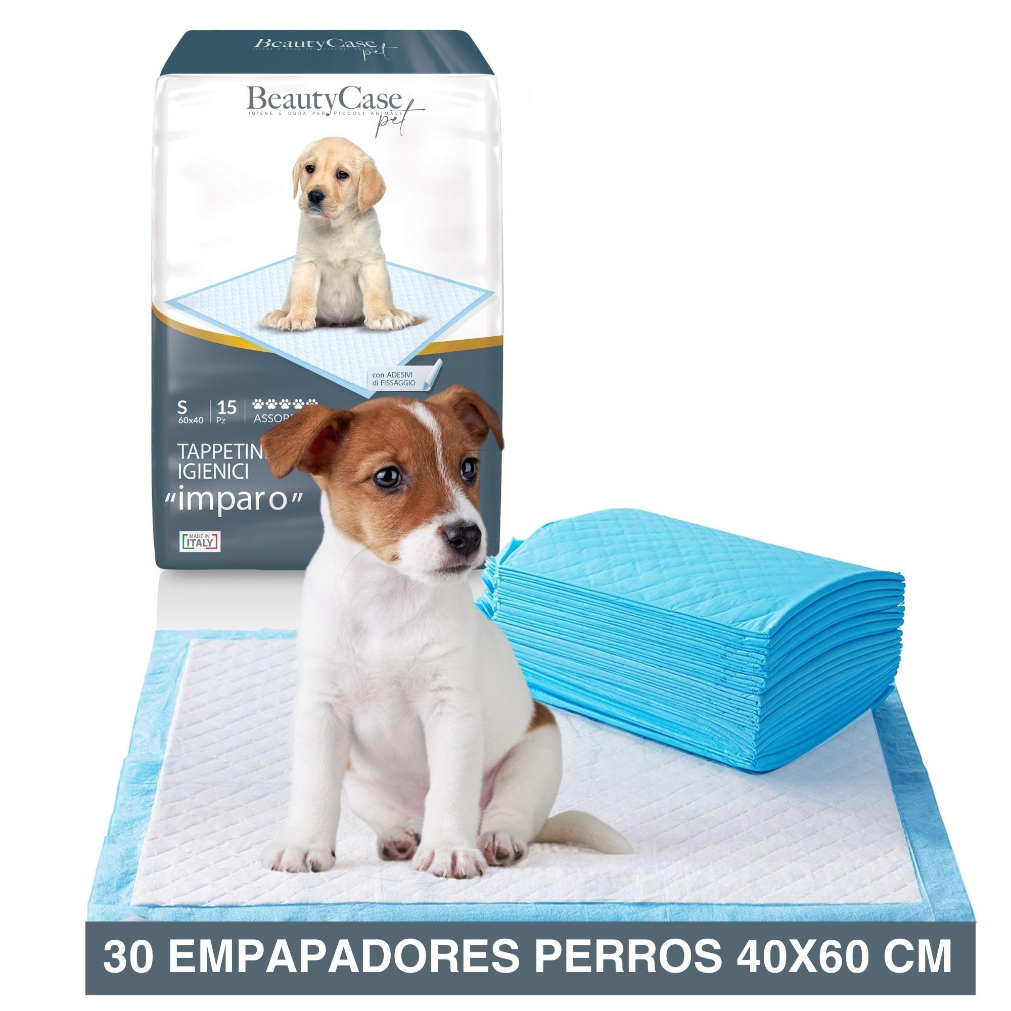 Beauty Case Pet - Alfombrillas higiénicas para Perros, 40 x 60 cm – 180 x Traversine para Perros y Gatos – Desechables, súper absorbentes, antiolores – Absorbencia 5/5