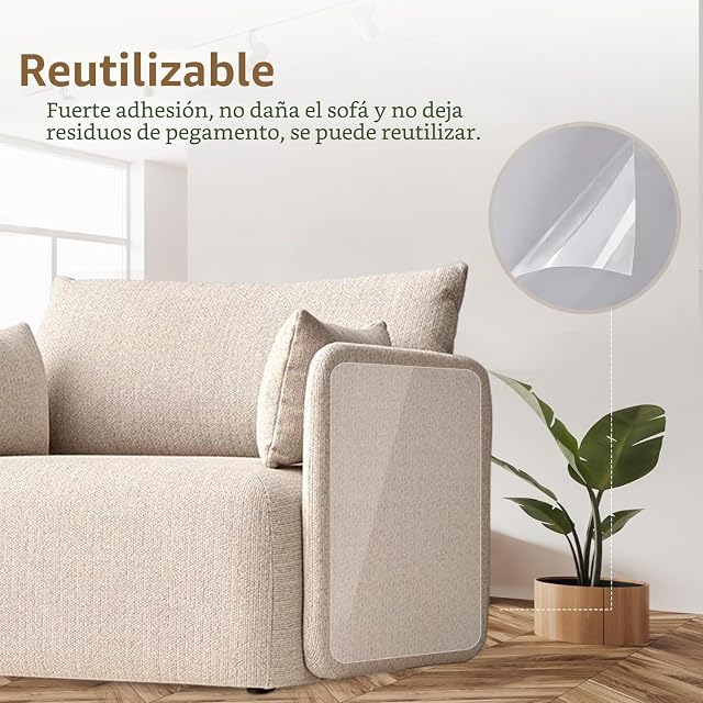 Foto 3 de 8 de Nobleza 2 Piezas Protector de Muebles Gatos, Antiarañazos Gatos Sofa, 20 * 300cm per Roll
