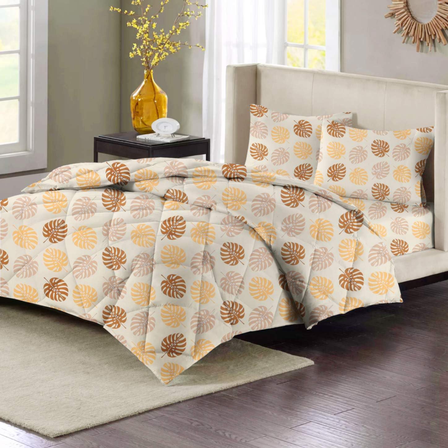 VAS Collections AC Comforter Set - King Size Floral -14
