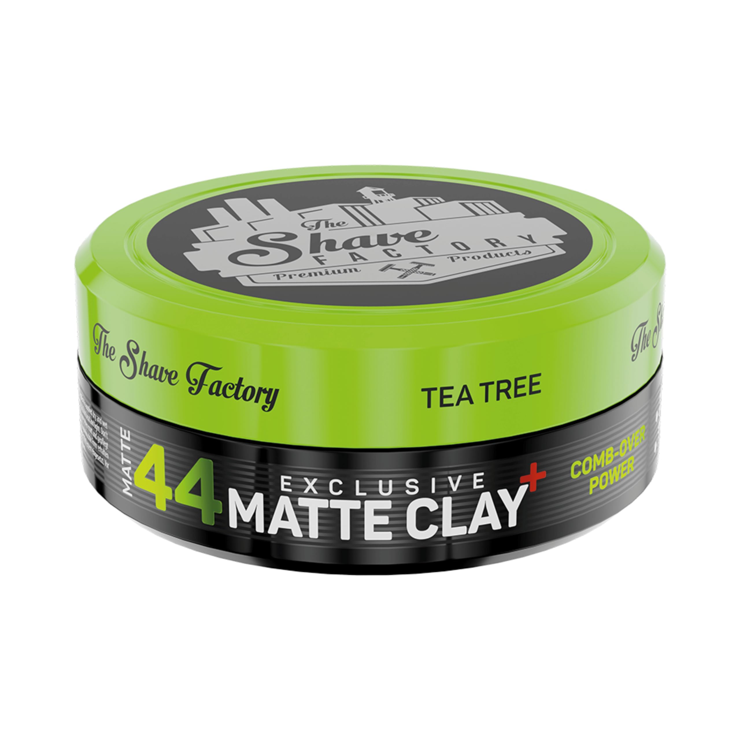 The Shave Factory Exclusive Matte Clay 150ml 44 Comb-Over Power with Tea Tree Extra Hold