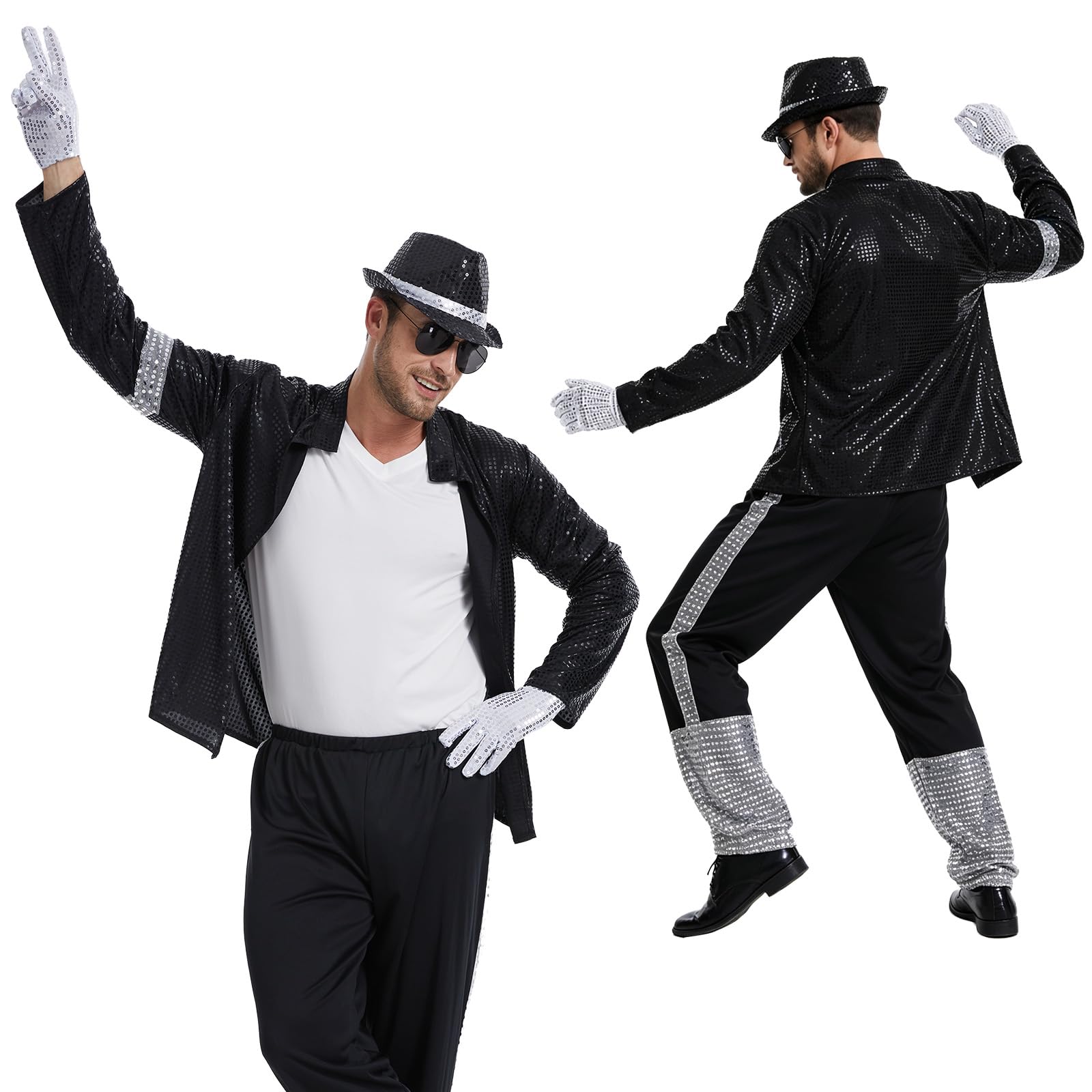 re del pop musicista costume adulti, pop star costume