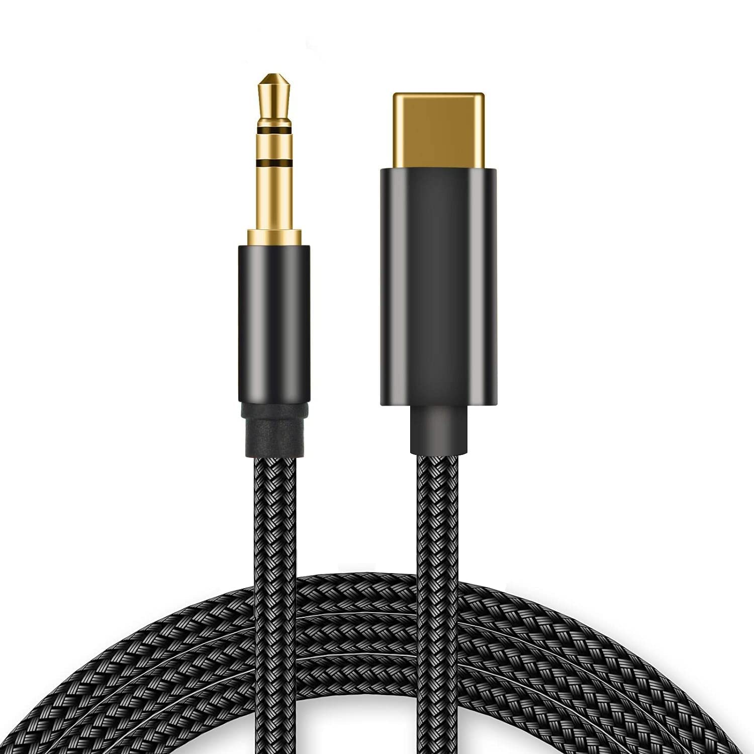 Aproo USB C to 3.5mm Aux Audio Cable, Type C to 3.5mm Car Aux Cord for Pixel 4 4XL 3 3 XL 2 2XL,OnePlus 6T/7/7 Pro,Galaxy Note 10/10+,iPad/Macbook Pro,Essential Ph-1, Moto, Xiaomi, Huawei, HTC(1.2m)