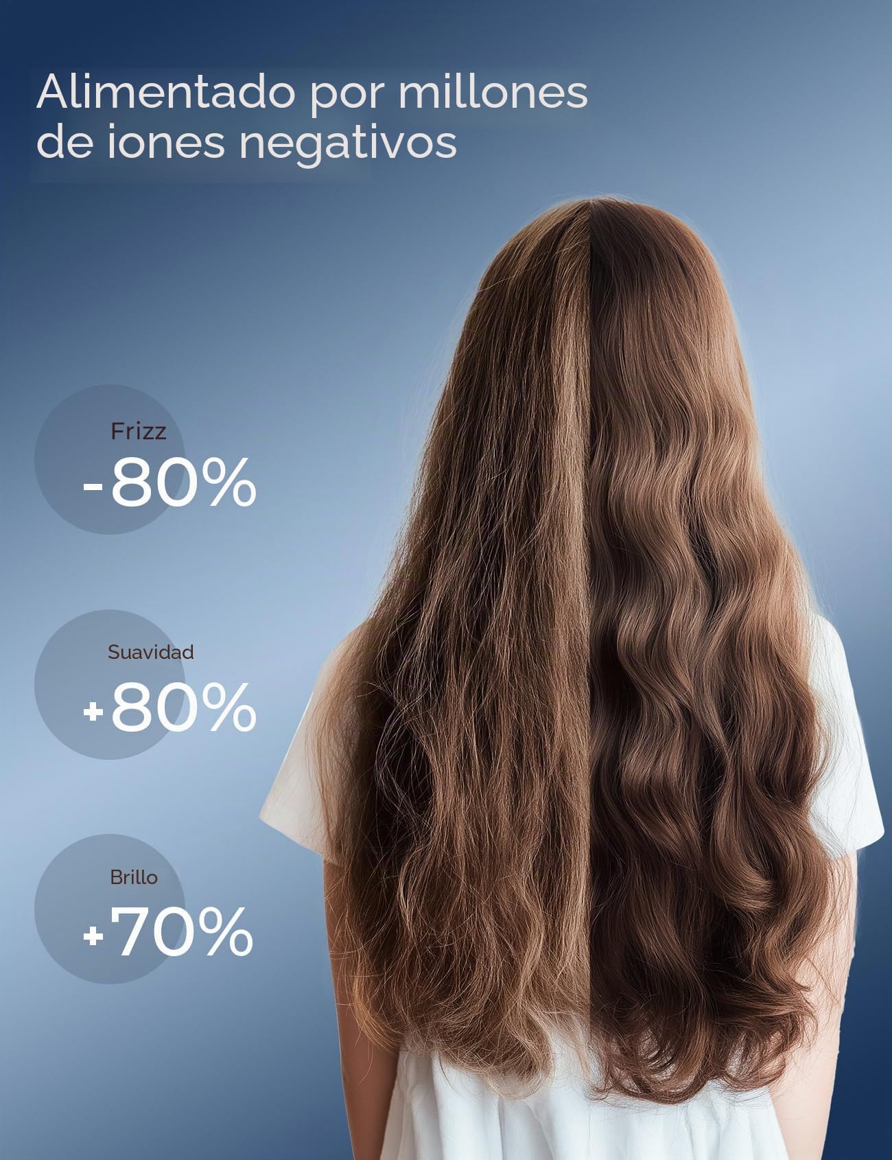 CARER SPARK Secador de Pelo Iónico – 110 000 rpm Motor Sin Escobillas,200M Iones Negativos, Secado Rápido 2 Min,60dB Silencioso,350g Ligero,3 Temperaturas LED,Secador de Viaje Mujer Hombre