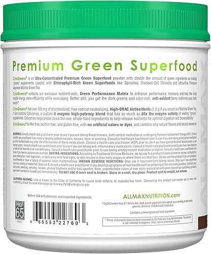 Miniatura 3 de CytoGreens - Superalimento verde prémium para atletas de chocolate - 60 porciones