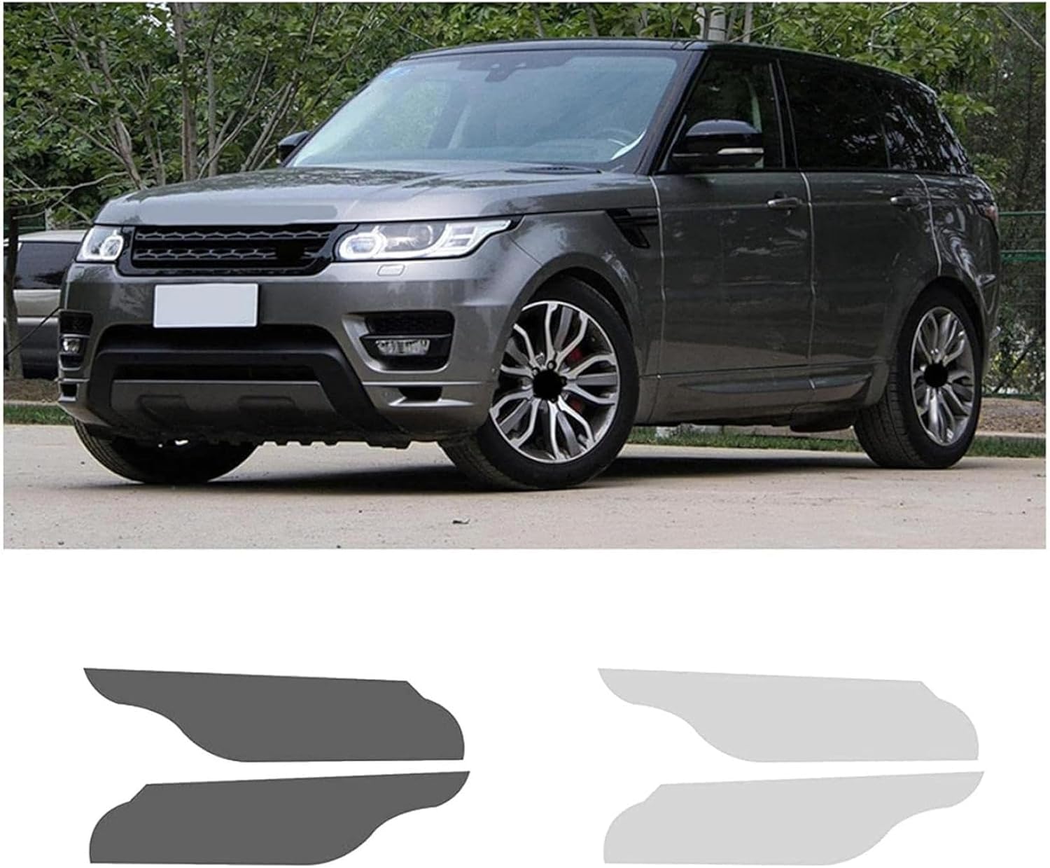 SamLng Car Front Light Film for Range Rover Sport L494 2014-2017 Headlight Protection Sticker Car Front Headlamp Protection Film car Lights Film Headlight Anti-Scratch Non-Yellowing Protective Film