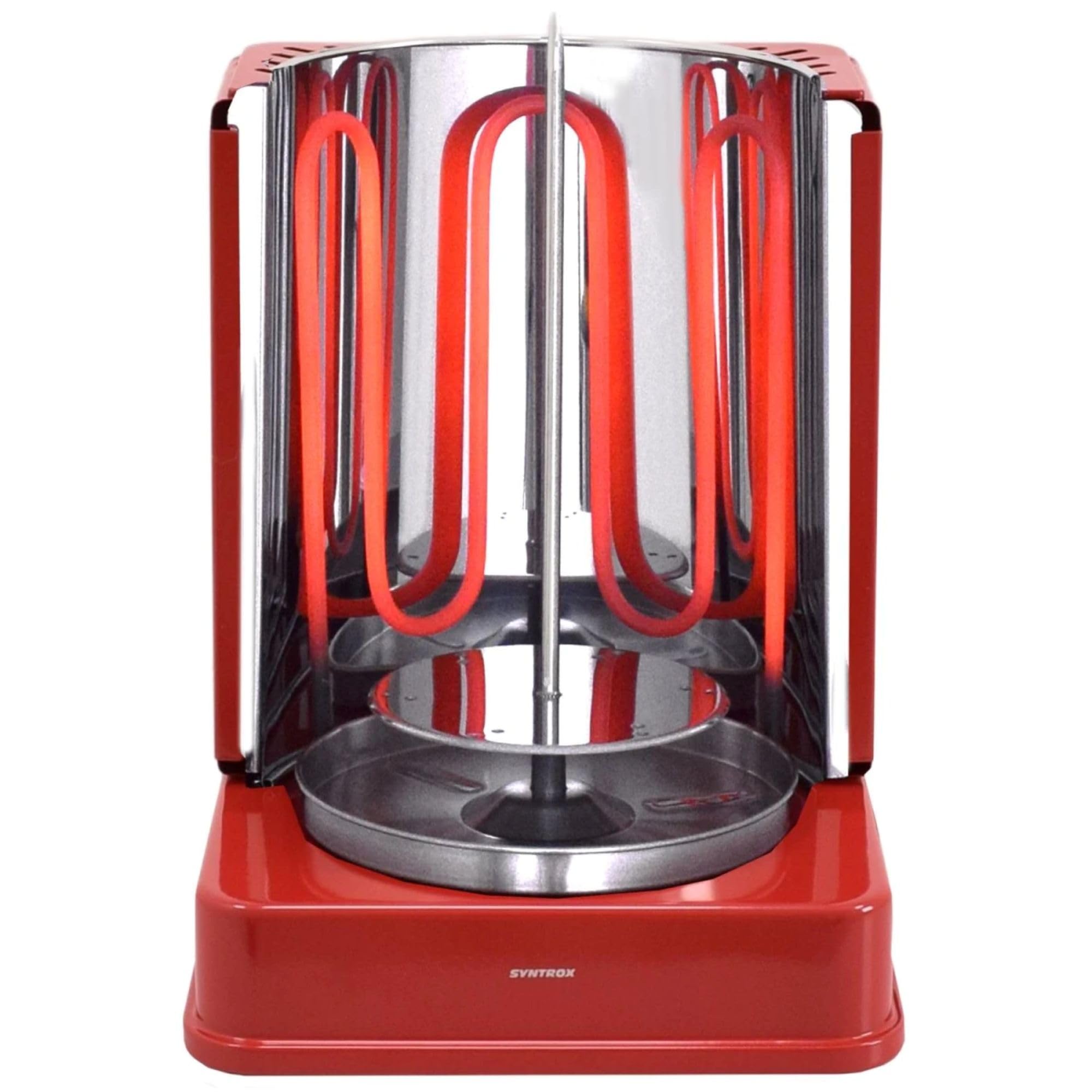 Syntrox Dönergrill Elektrisch 1400W - Drehgrill mit 6 Spießen für Döner Kebab Hähnchen - Komplettset mit Zubehör für Zuhause