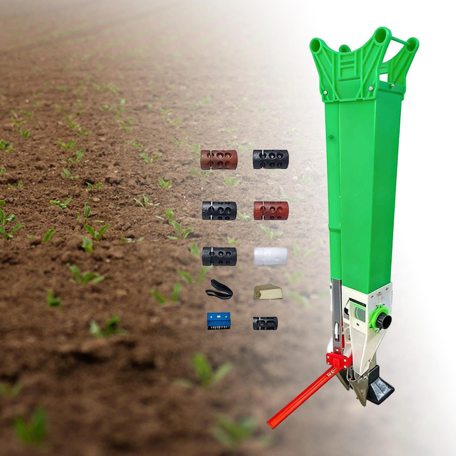 Sembradora Manual Reutilizable, portátil y Ajustable para esparcir Fertilizante en Patios, Jardines y césped, Style D