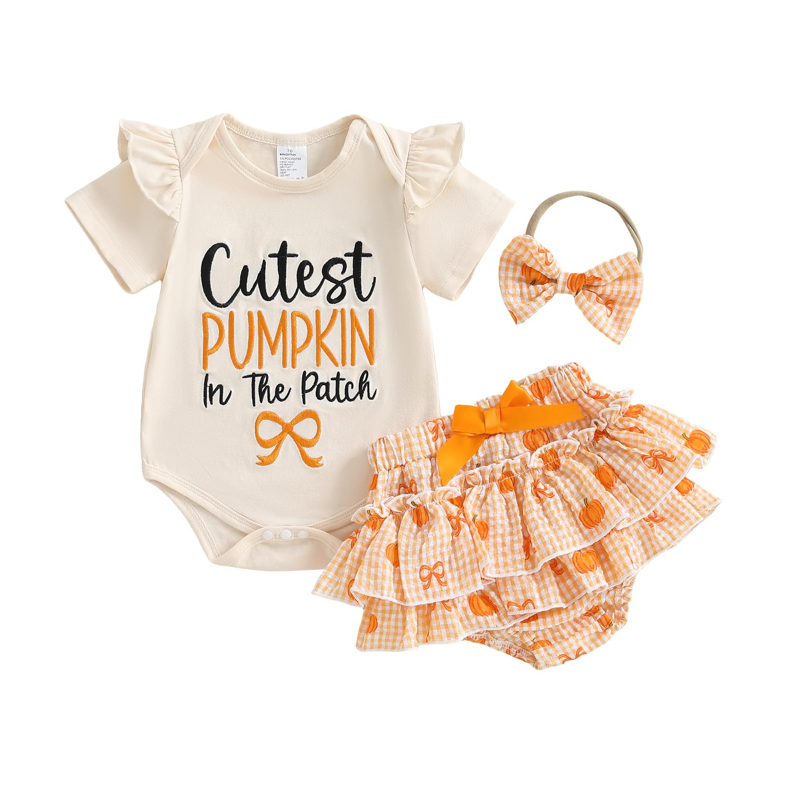 Newborn Baby Girl Clothes Im New Here Letter Romper Onesie Tulle Skirt Shorts Socks Set Coming Home Outfit