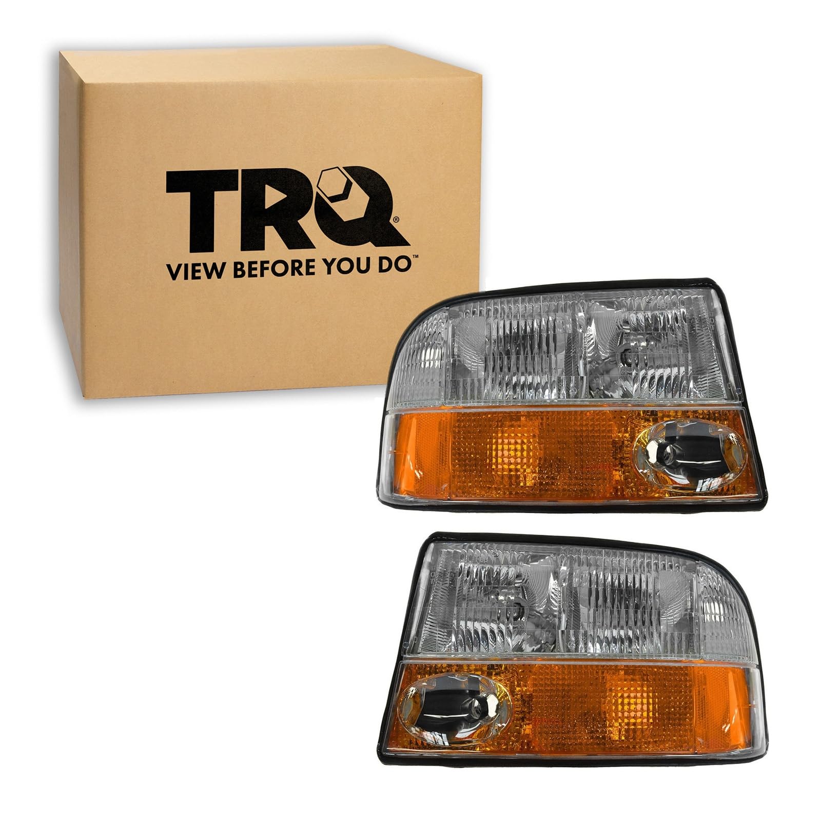 TRQ Headlight Assembly Set GM2502173 GM2503173