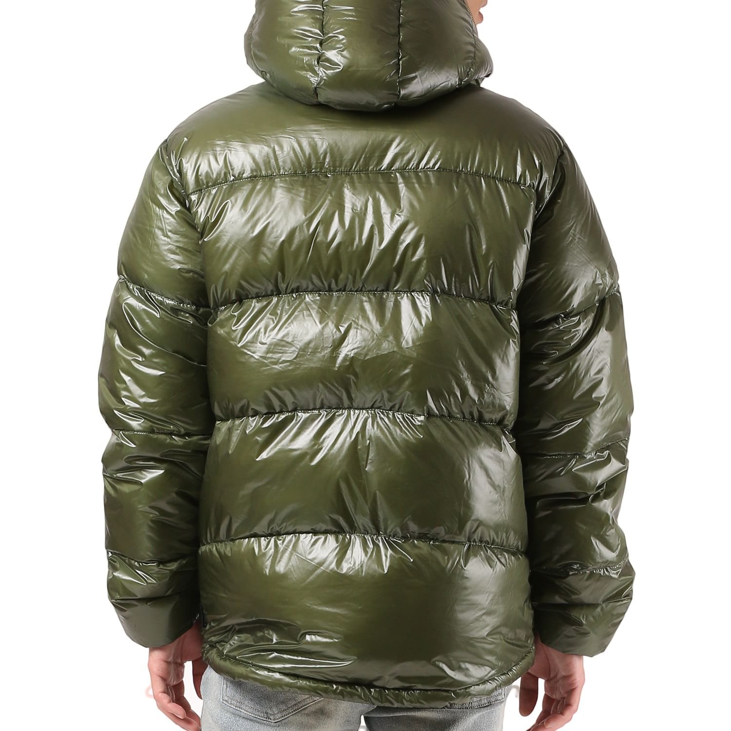 Amazon.co.jp: roial ロイアル メンズ ダウン ジャケット DW43 GREEN M