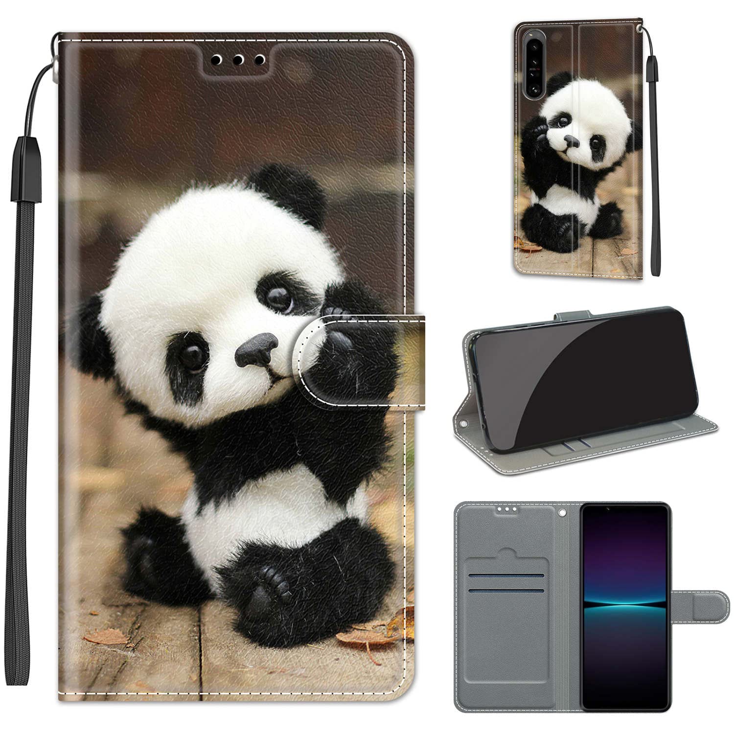 Case for Sony Xperia 1 IV, Premium PU Leather Flip Wallet Case, Protective Case for Sony Xperia 1 IV