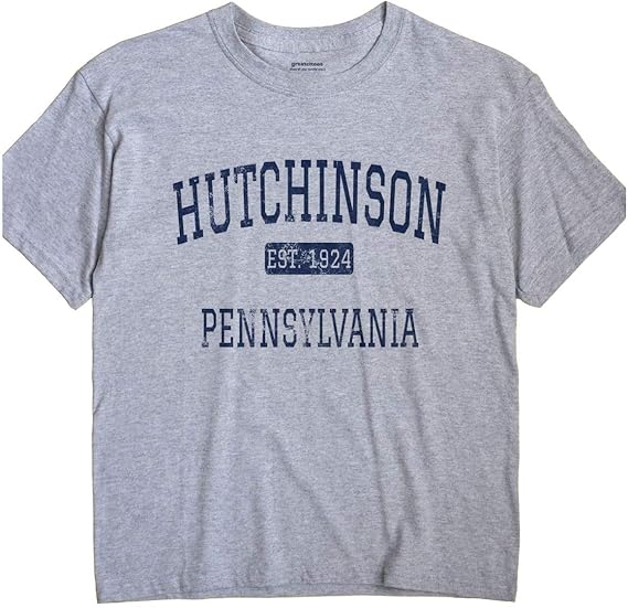 GreatCitees Hutchinson Pennsylvania TShirt EST Clothing