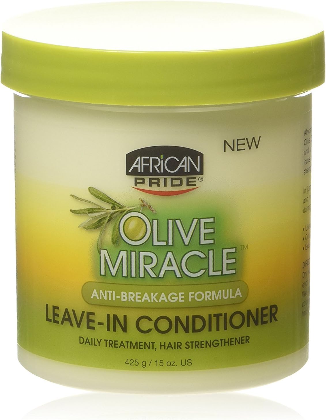 (1 Pack)) - African Pride Olive Miracle Leave-in Conditioner Creme 440ml