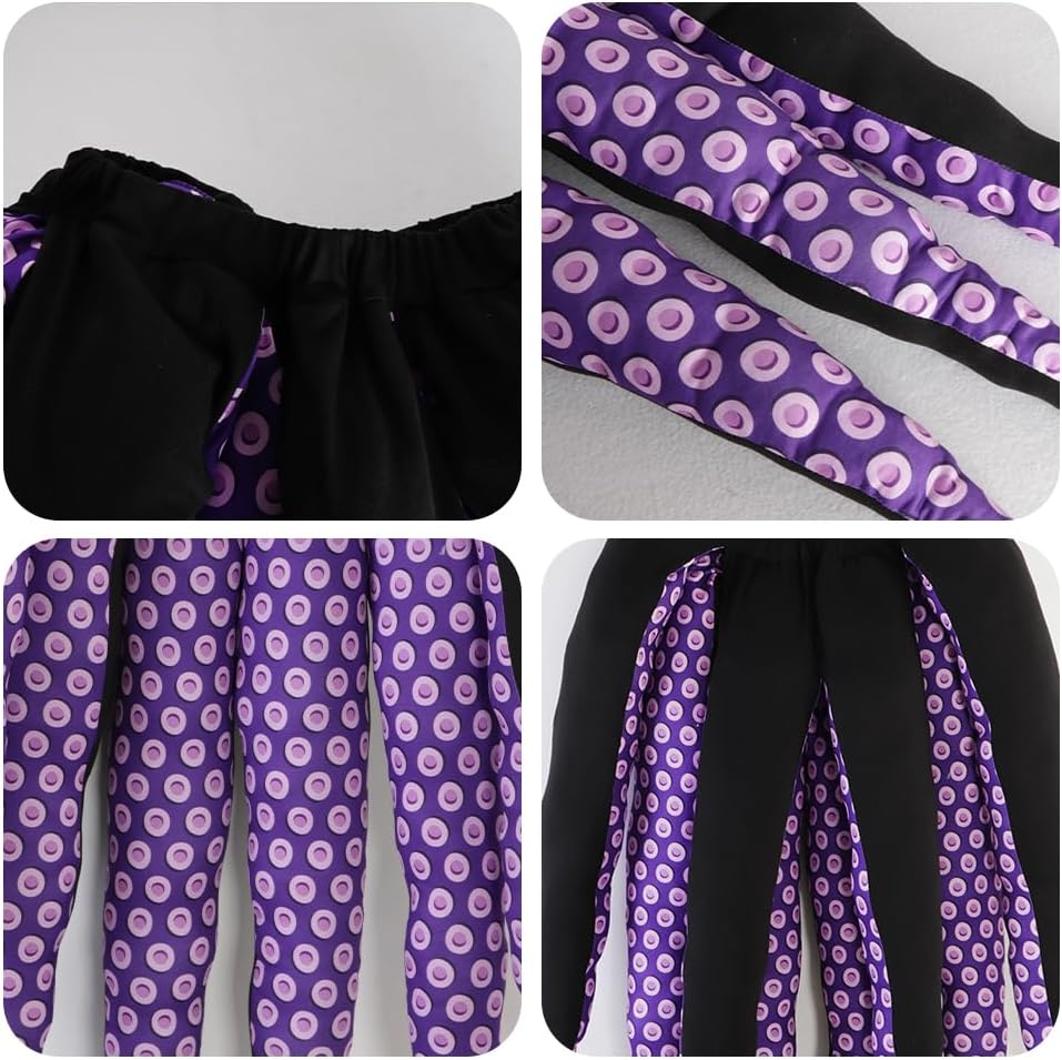 Women Halloween Costume Sea Witch Costume Purple Octopuss Dress for Halloween Cosplay - Image 6