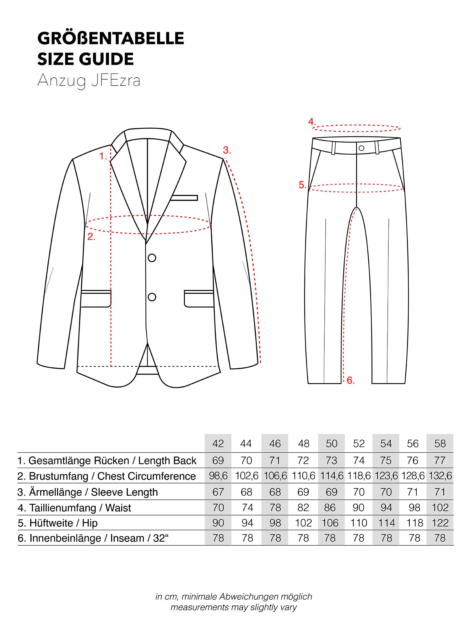 JEFF Herren JFEzra Set Anzug 2-teilig Sakko Hose Bundle | elastischer Herrenanzug Regular Fit für Männer