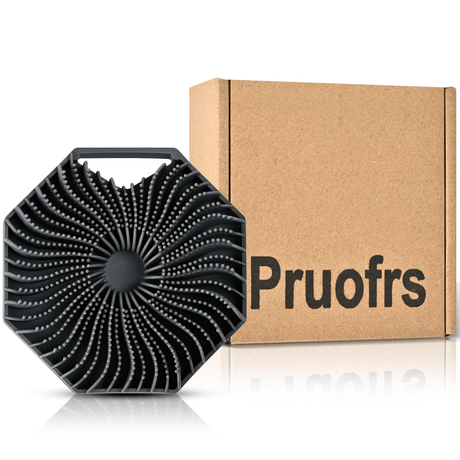 Silicone Bath Brush, Red Cube Design (Gary)