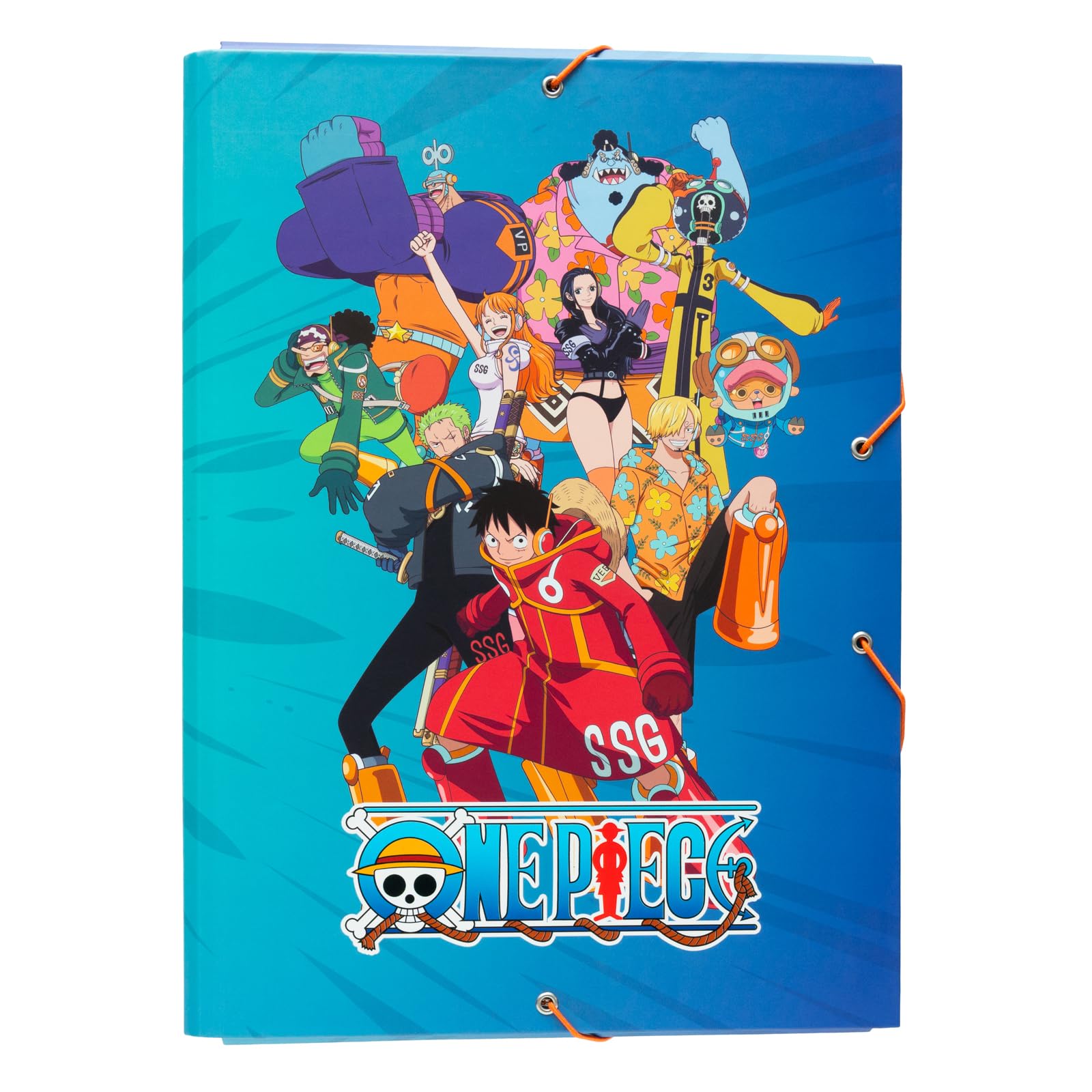 Grupo Erik A4 Folder - One Piece Manga Gifts | 3 Flap Document Folder 13.4 x 10 inches - 34 x 25.5 cm | Document Organiser, School Folders | One Piece Merch