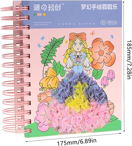 Miniatura 3 de Dazzleimart Childhood Infinite Dream pintado a mano, arte frenesí de tela, kit de manualidades para niños, 5 en 1, kit de acuarela de bolsillo de