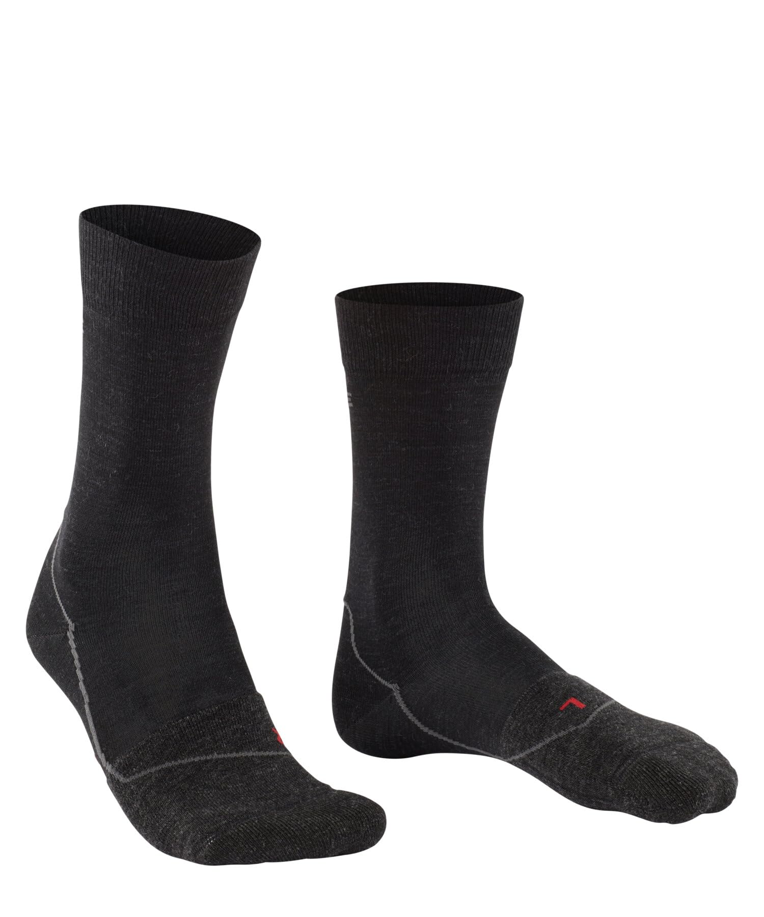 FALKE mixte BC Warm chaussettes de cyclisme thermiques milieu de pied et talon non-renforcés contact direct respirantes régulation climatique anti-odeur laine fil fonctionnel 1 paire