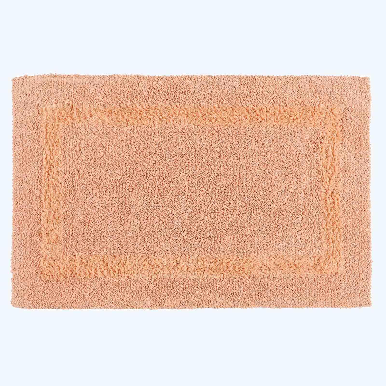 HOMESCAPES Toilet Mat, Luxury 1600gsm Extra Soft 100% Cotton, Reversible Bathroom Mats Non-Slip, Washable, Super Absorbent, Quick-Dry, Raspberry Pink Pedestal Rug for Toilet, 50 x 55 cm — view 85