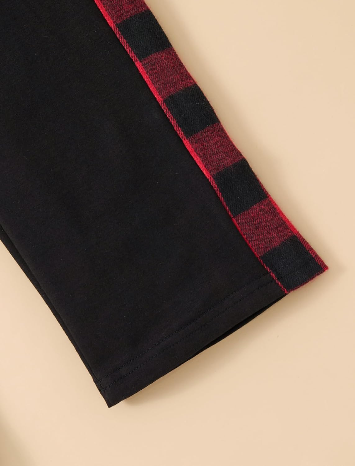 Boys Clothes 3Pcs Long Sleeve Flannel Plaid Shirt Tops Pants Sets Fall Winter Boys' Clothing Sets, Red, 11-12 Years - Image 7