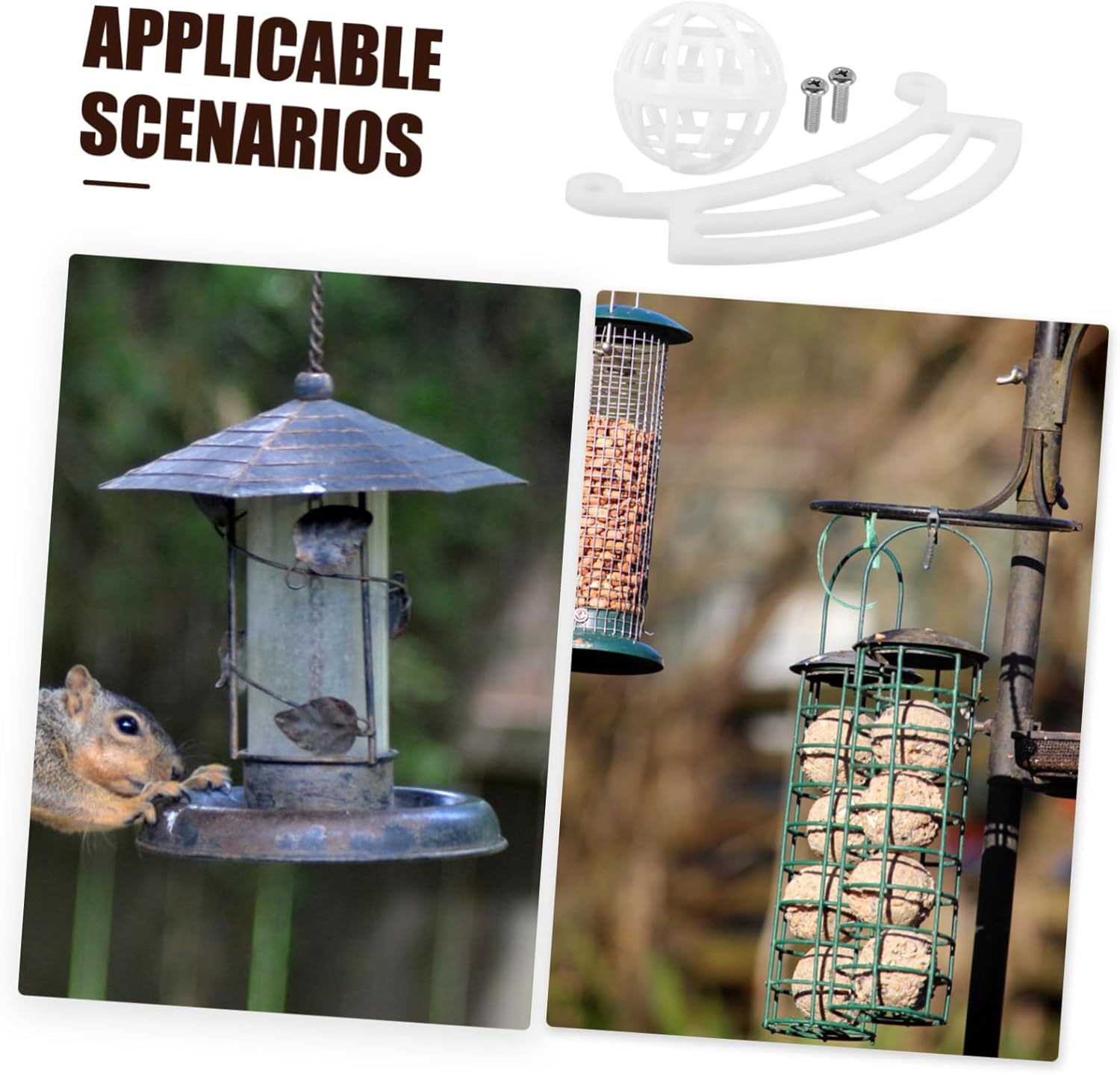 5 Sets Bird Feeder Replacement Part Versatile Extension Perch for Sturdy Stand Bird Feeder Bowl Holder