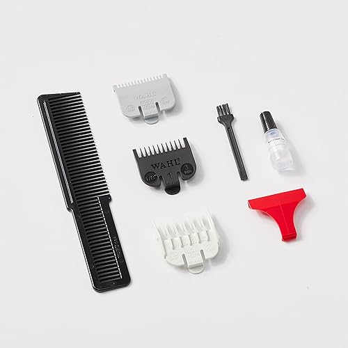 Miniatura 9 de Wahl Professional Cortadora de pelo súper cónica, peine negro con parte superior plana y paquete de capa de peluquería serie 5 estrellas