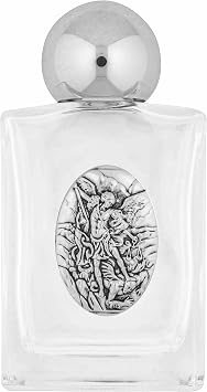 Venerare Glass Holy Water Bottle Saint Michael