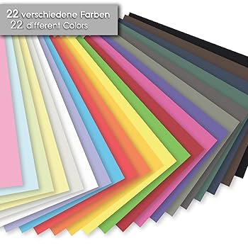 100x Sheets Of Clay Paper Coloured Paper 230 G/mu00b2 A4 - Craft Paper, Copy Paper, Printer Paper