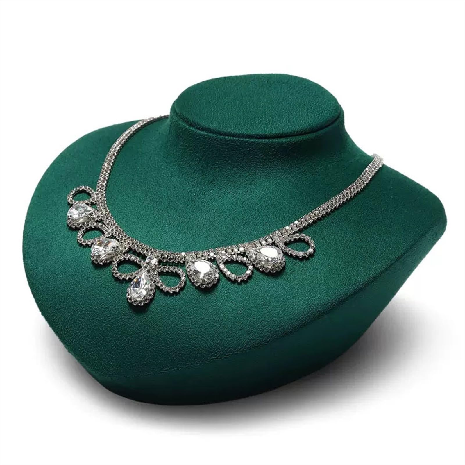 Tyuhduyur Jewelry Holder Jewelry Organizer Stand 1 Pack Velvet Lay Necklace Bust Jewelry Display Necklace Holder Necklace Jewelry Organizer For Exhibition Sales Jewelry S