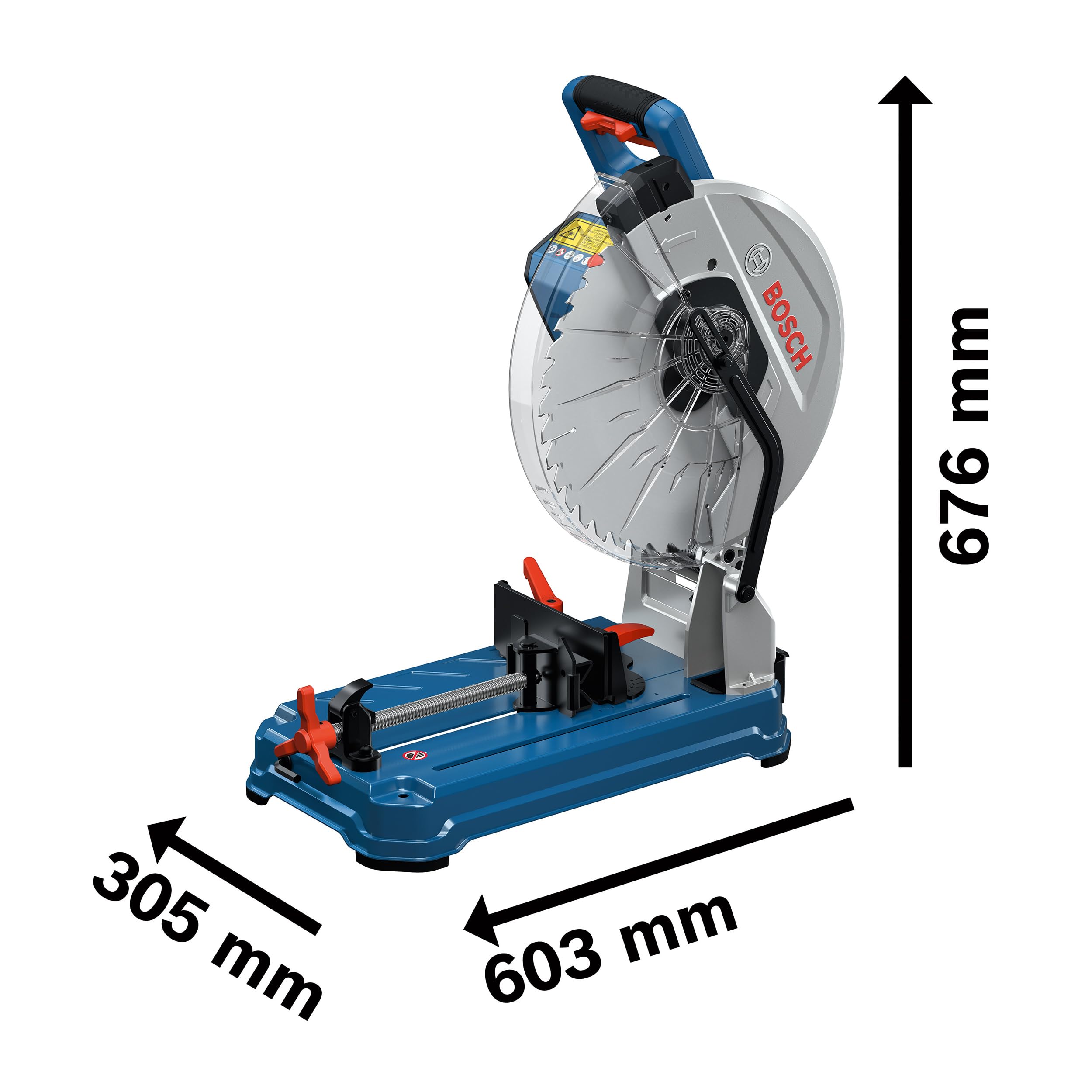 Bosch Professional 18V System Scie sans fil GCD 18V-355 inclus lame en acier, mors pour tubes)