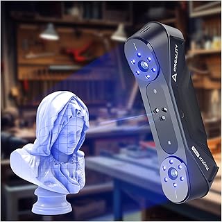 Creality Raptor Pro 3D Scanner, High-Precision 0.02mm Metrology-Grade 3D Scanner for 3D Printing with Blue/IR Laser, Wireless Support, Ideal for Reverse Engineering, Automotive, Body&Artifact Scanning