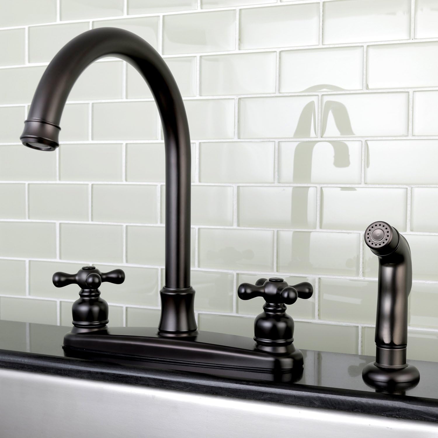 ❤ Crаzу Dеаlѕ Kingston Brass FB7795AXSP Victorian 8-inch Centerset Kitchen Faucet, Oil Rubbed Bronze