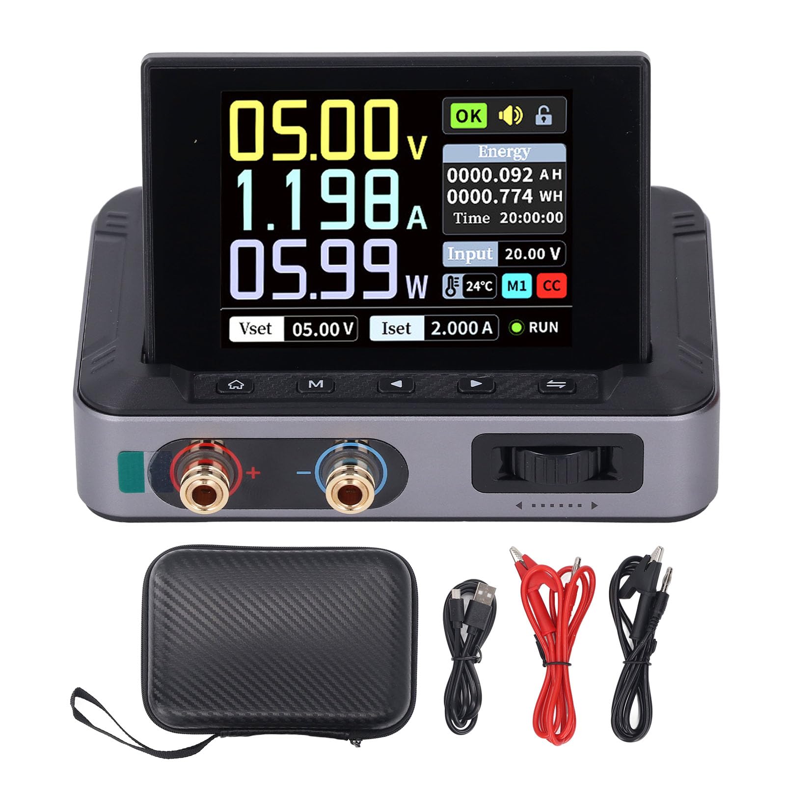 Mini Fuente de Alimentación Regulada por CC Programable con Múltiples Protecciones de Seguridad para Uso Portátil en Banco de Trabajo de Laboratorio