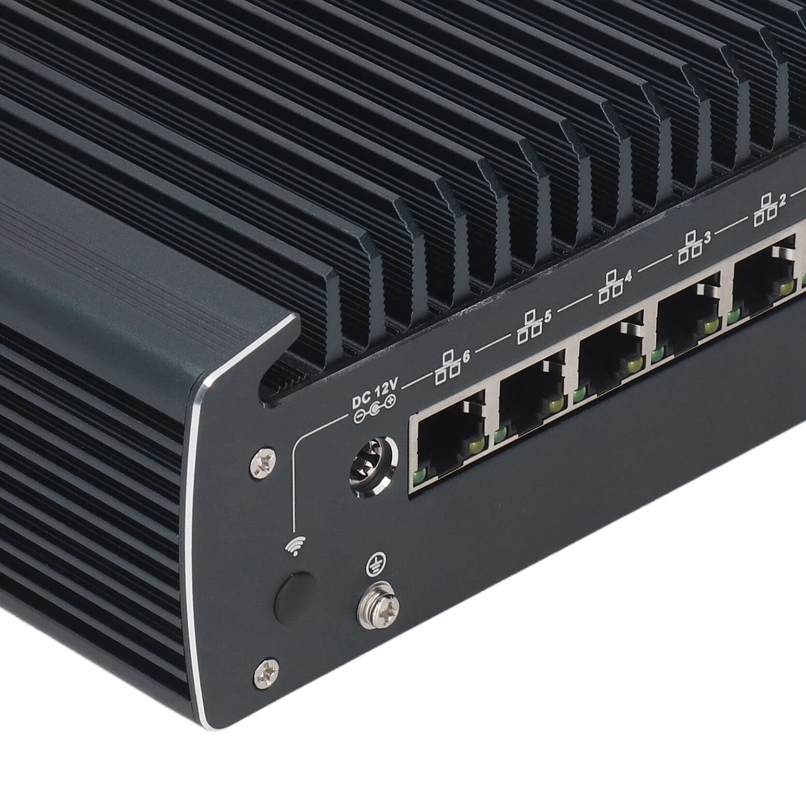 Mini Computer Server Mother Switch Computer, Rumore 100-240 V Interfaccia Multimediale Ad Alta Risoluzione Mini Laboratorio di Laboratorio di Calore Rapido (Plug dell'UE 100V-240V)