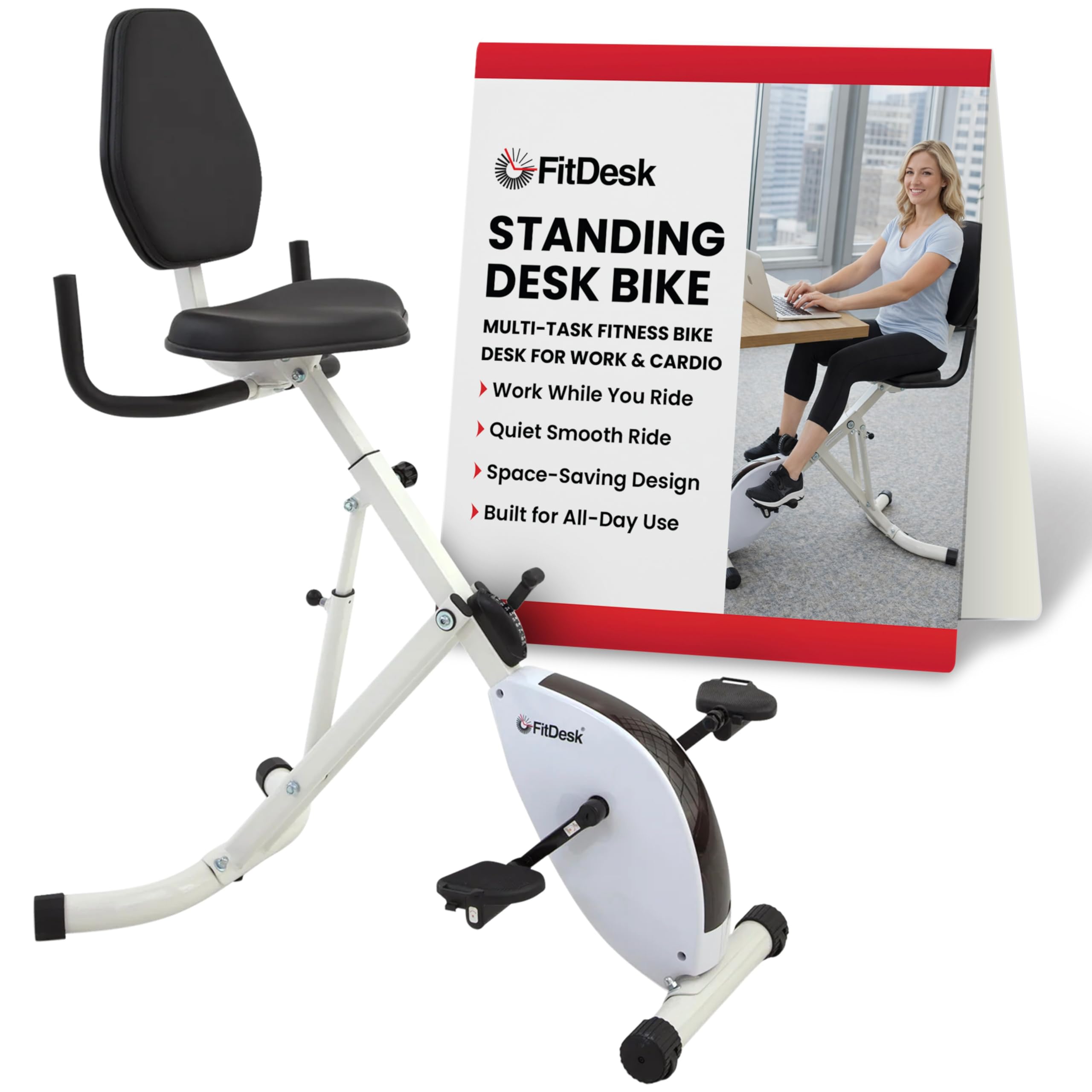 Amazon.co.jp: FitDesk スタンディングデスクバイク - 高さ調節可能 8 