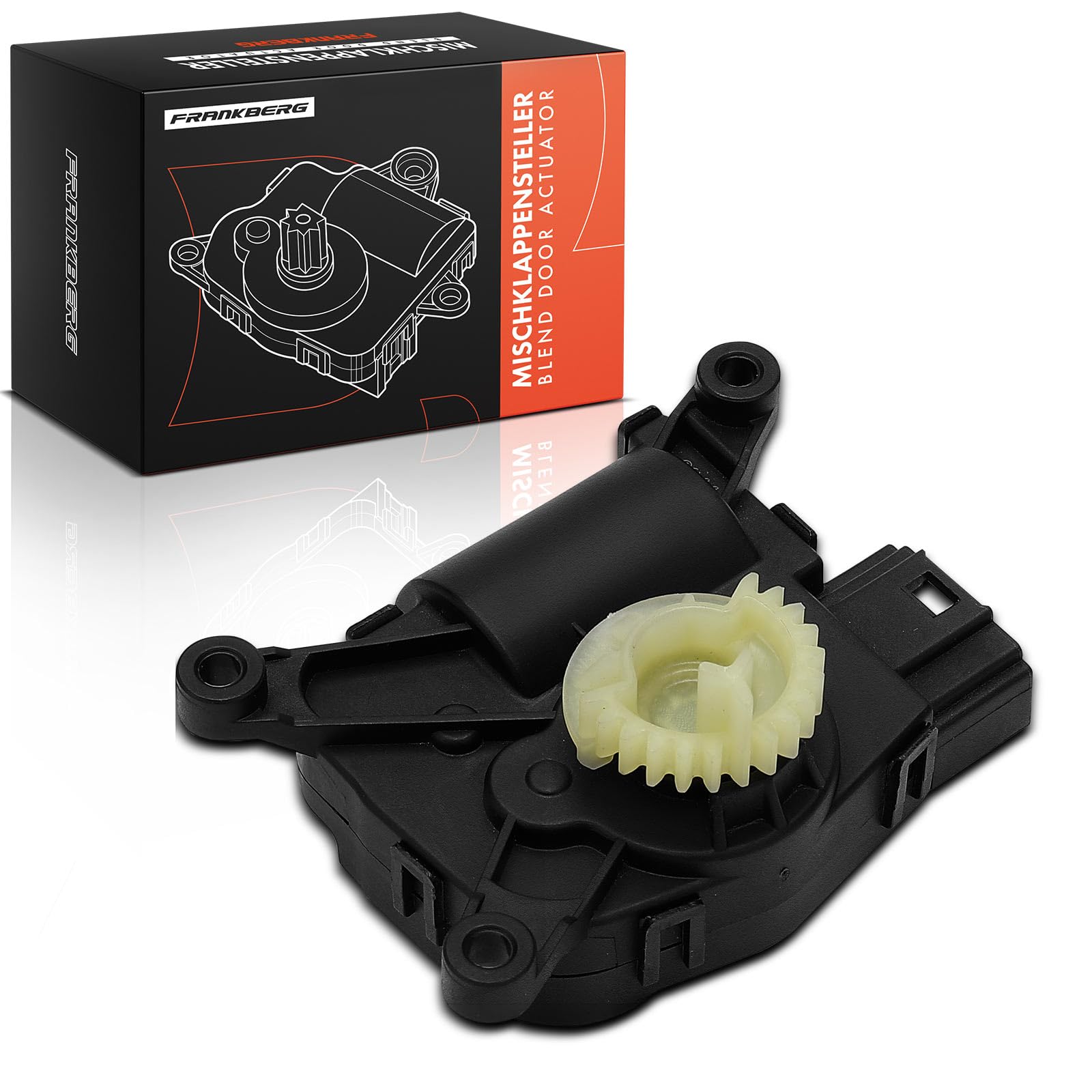 Frankberg Moteur d'actionneur, actionneur de climatisation, côté droit | 5Q0898511D; Compatible avec: A3 Limousine 8VM 8VS, O.c.t.a.v.i.a III 5E3 NL3 NR3, A3 8V1 8VK, Q3 Sportback F3N