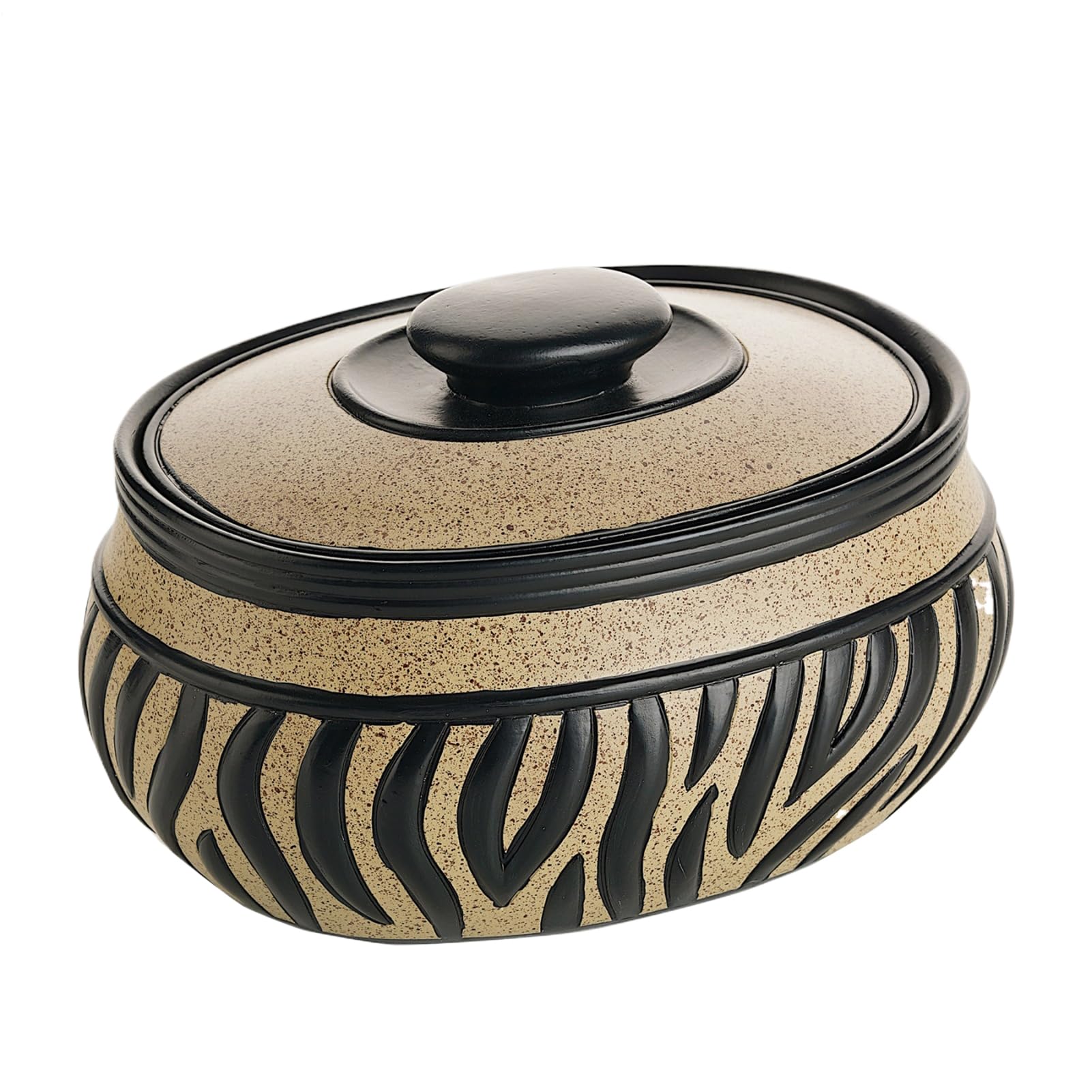 Organizer Na Biżuterię Zebra Print Organizer Na Drobiazgi | Małe Pudełko Na Drobiazgi Z Żywicy Z Pokrywą Dla Pierścionków Kolczyków Kobiet Dziewczynek Matek Panien Młodych Ślubu