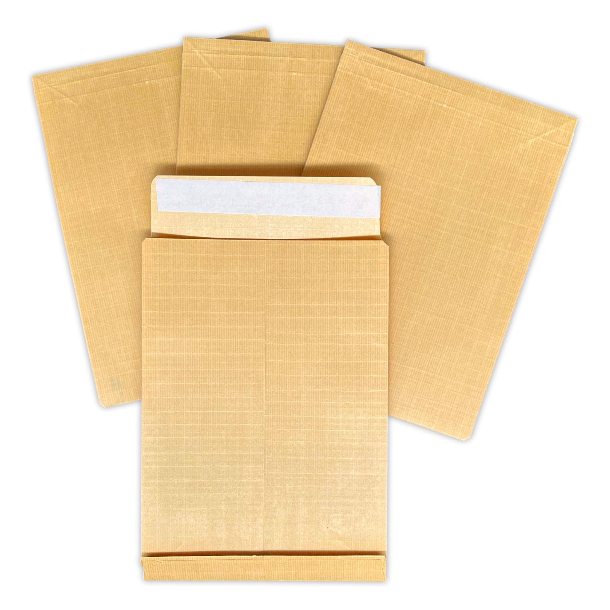 100 Bellows Kraft Armed solide 135 Gr C4 Taschen: 229 x 324 x 30 mm A4, verstärkt beständig
