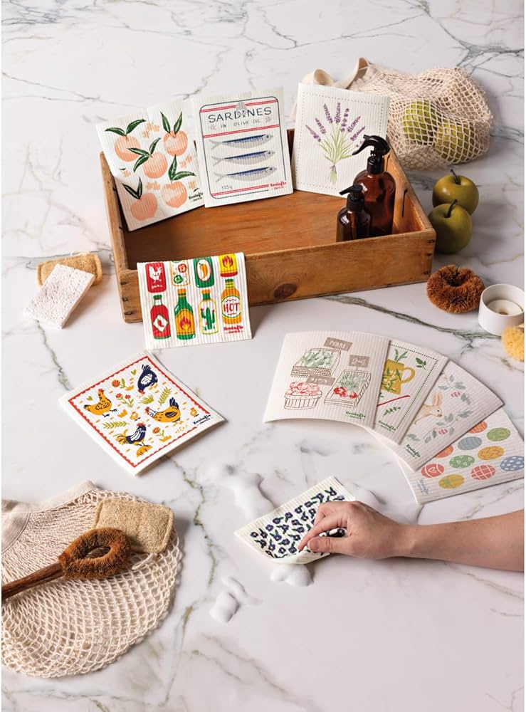Amazon.com: Swedish Sponge Cloth - Free Range : Health & Household
