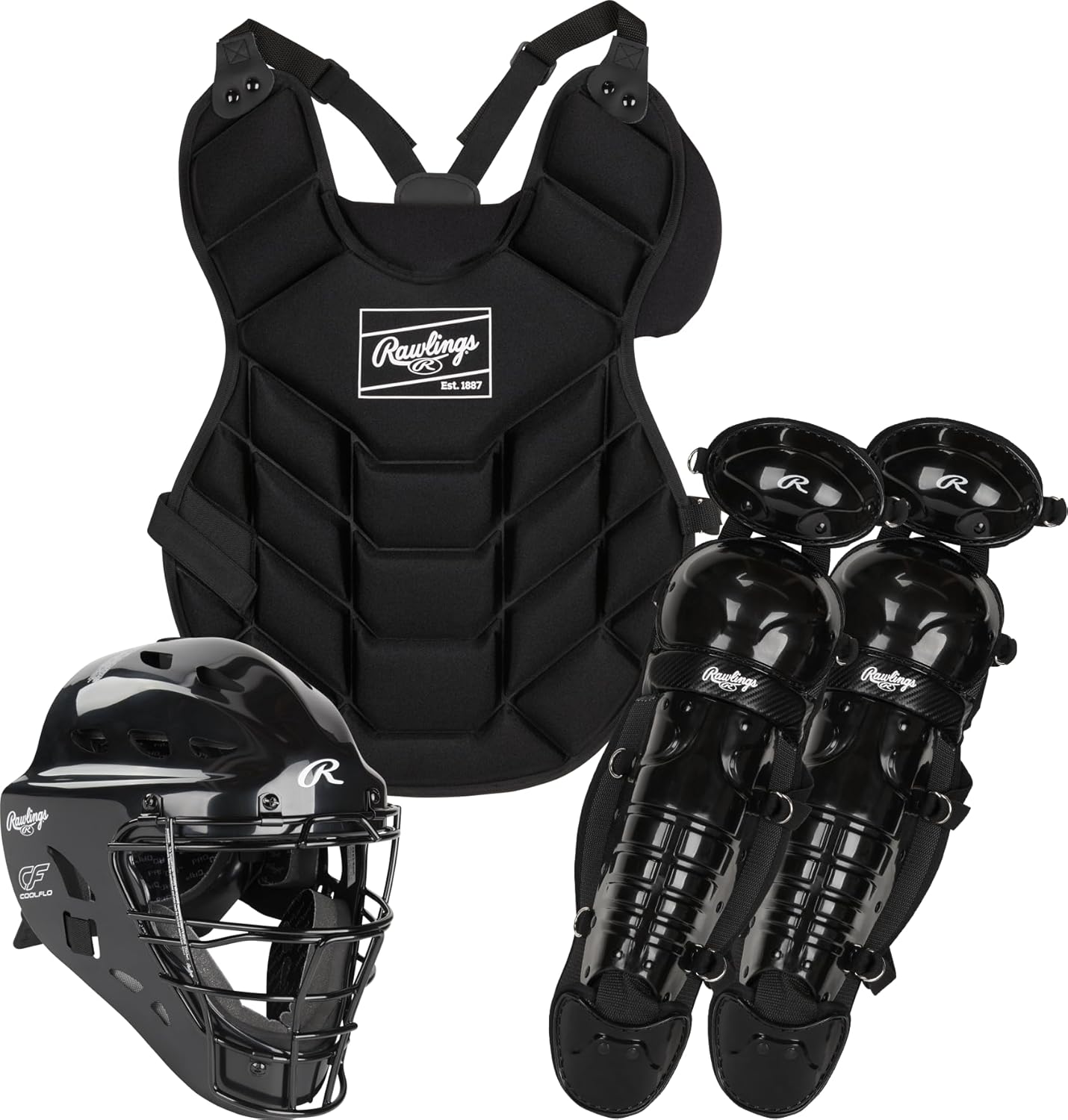 Rawlings | Players Series Youth Catcher's Set | Ages 6-12 | Includes Facemask, Chest Protector, Leg Guards