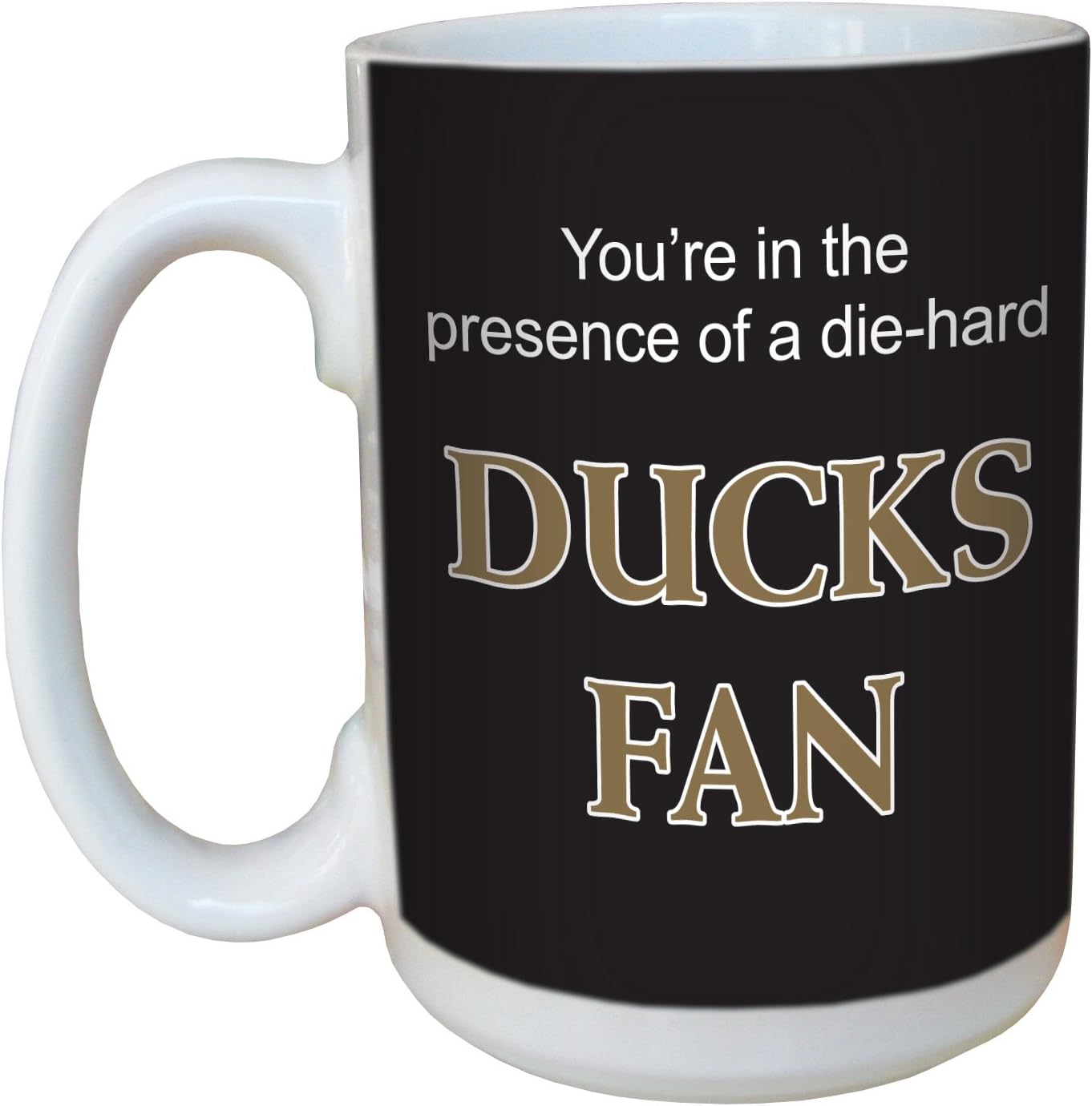 Tree-Free Greetings lm44170 Ducks Hockey Fan Ceramic Mug with Full-Sized Handle, 15-Ounce